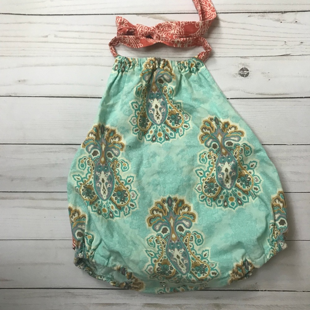 Bubble ruffled romper